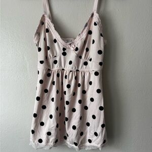 Pink Polka Dot Camisole